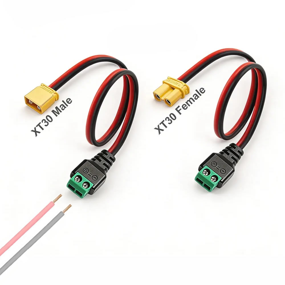 Drone Battery Connector - Konektor XT30 Male Female Plug ke