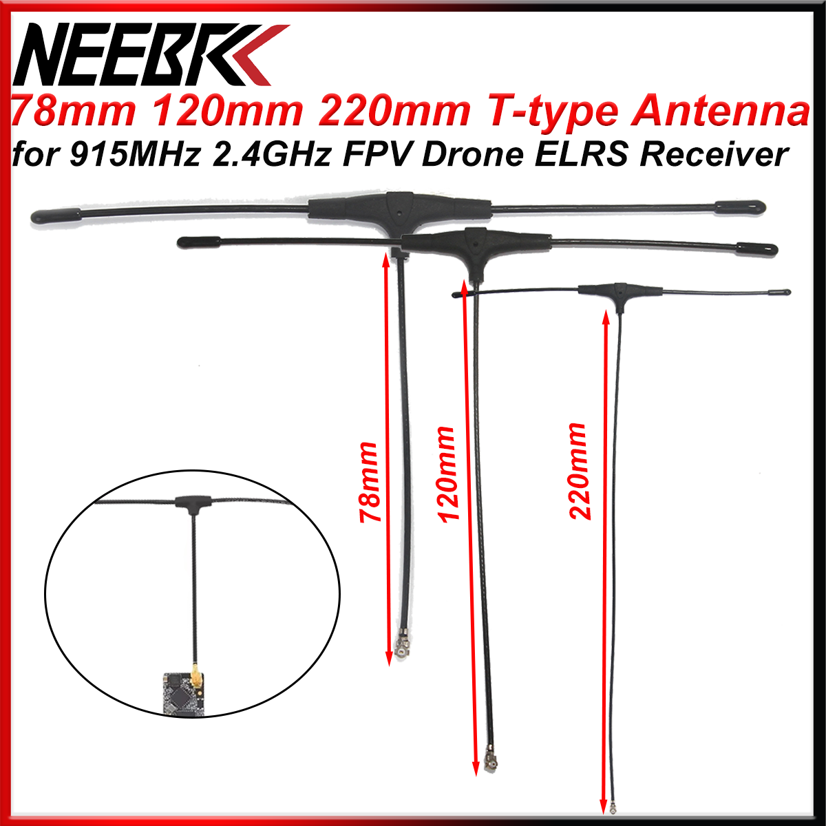 Tbs Fpv Crossfire - Drone FPV 915MHz 2.4GHz Antena Tipe