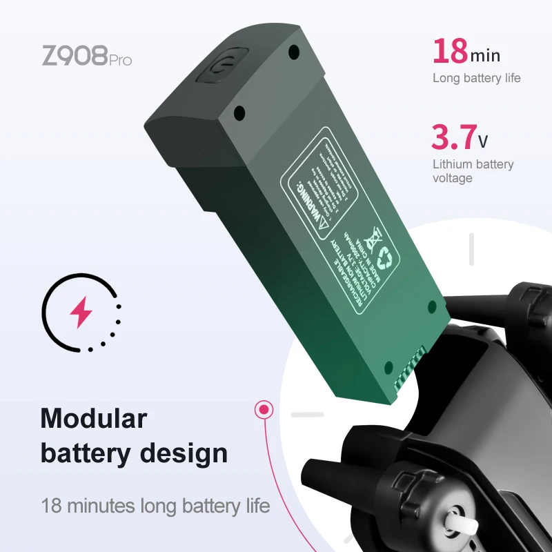 Z908 Pro Max Dron baterai 3.7V - Drone Battery Lipo ulasan dan harga