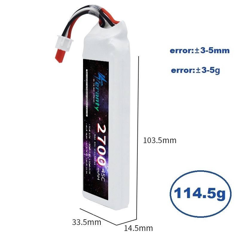 1/3 buah 2S 7.4V baterai Lipo  - Drone Battery Connector ulasan dan harga