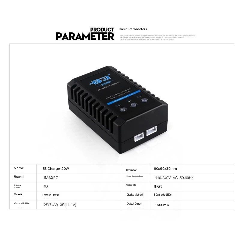 Pengisi daya seimbang sederhan - Drone Battery 3S ulasan dan harga
